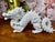 Chinoiserie Vintage White Ceramic Dragon Sculpture Chinoiserie Hollywood Regency Figurine For Sale - Image 3 of 3