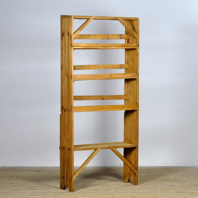 Open Pine Cabinet, 1930s For Sale - Image 10 of 11