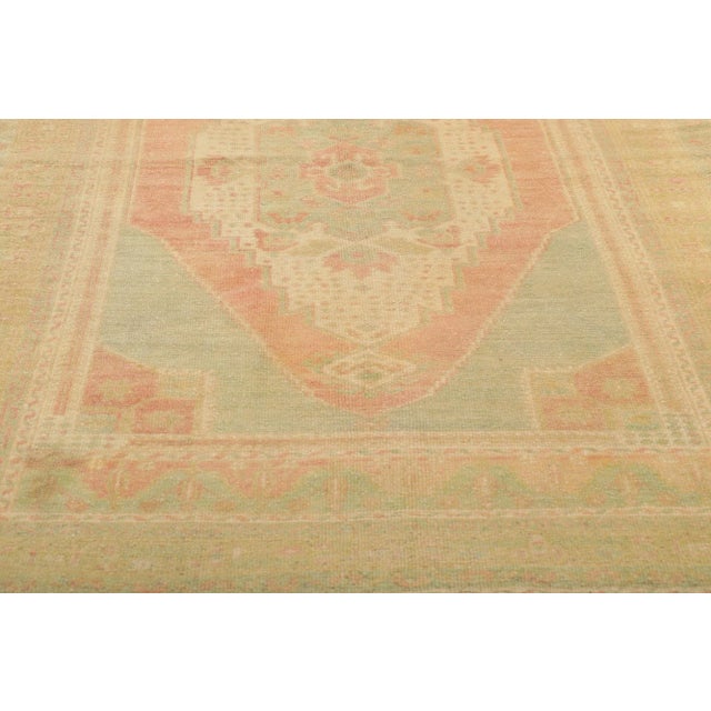 Vintage Turkish Oushak Rug- 04'02 X 07'02 For Sale - Image 4 of 9