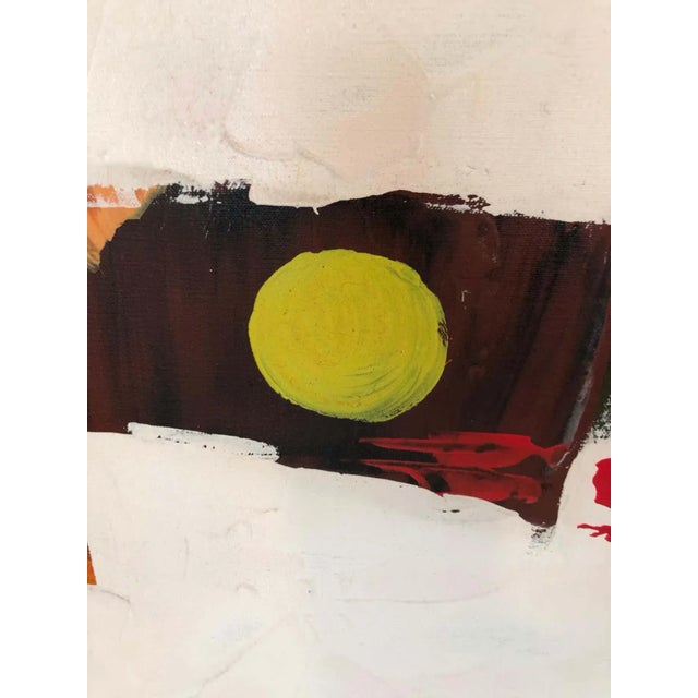 Red 1970s Large Abstract Oil on Canvas by Lee Reynolds Burr for Vanguard Studios For Sale - Image 8 of 11
