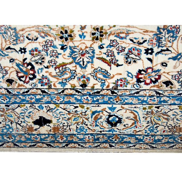 Vintage Persian Naein Rug For Sale - Image 10 of 13