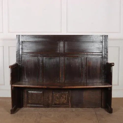 18th Century West Country Tavern Settle For Sale - Image 4 of 7