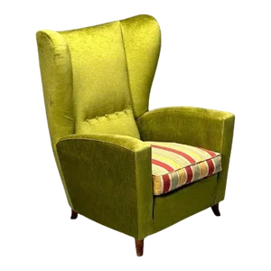 Melchiorre Bega Attr., Italian Mid-Century Modern, Oversized Lounge Chair, 1950s