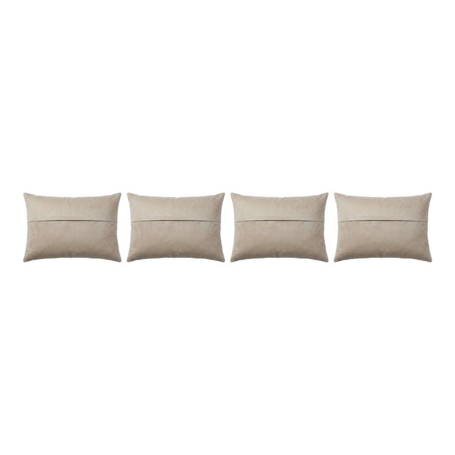 Brown Striped Kilim Pillow Cover 16'' X 24'' - Set of Four For Sale - Image 4 of 4