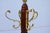 Mid 20th Century Traditional Vintage Coat Tree With Brass Pineapple Finial For Sale - Image 5 of 8