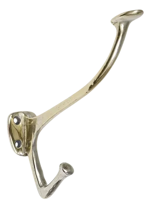 Art Nouveau Nickel Brass Wall Hook by Adolf Loos for Café Capua, Vienna, 1916