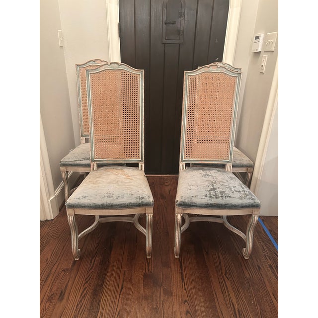 Mid 19th Century Mid 19th Century Set of 4 Antique French Dining Chairs For Sale - Image 5 of 11