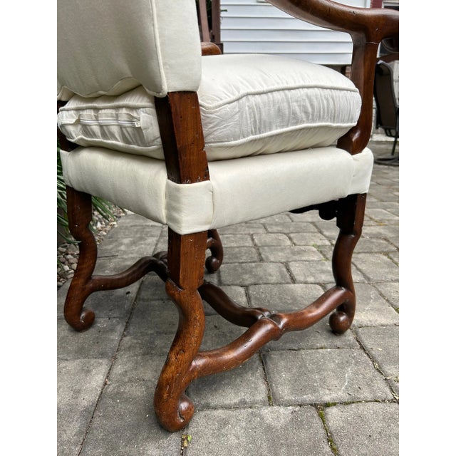 18th Century Louis XIV Mutton Bone Armchair, Early 18th Century For Sale - Image 5 of 11