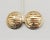 Napier Vintage 1970s Signed Napier Asian Style Round Clip Earrings - 2 Pieces For Sale - Image 4 of 9