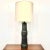 Large Martz Ceramic and Walnut Table Lamp Original Shade and Finial For Sale - Image 13 of 13