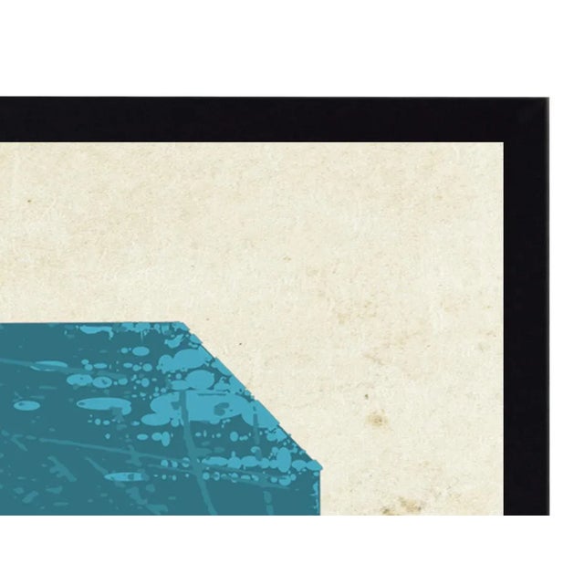 Art Print: Paris Travel Ticket Print In Black Shadowbox Dimensions: 13" x 17"