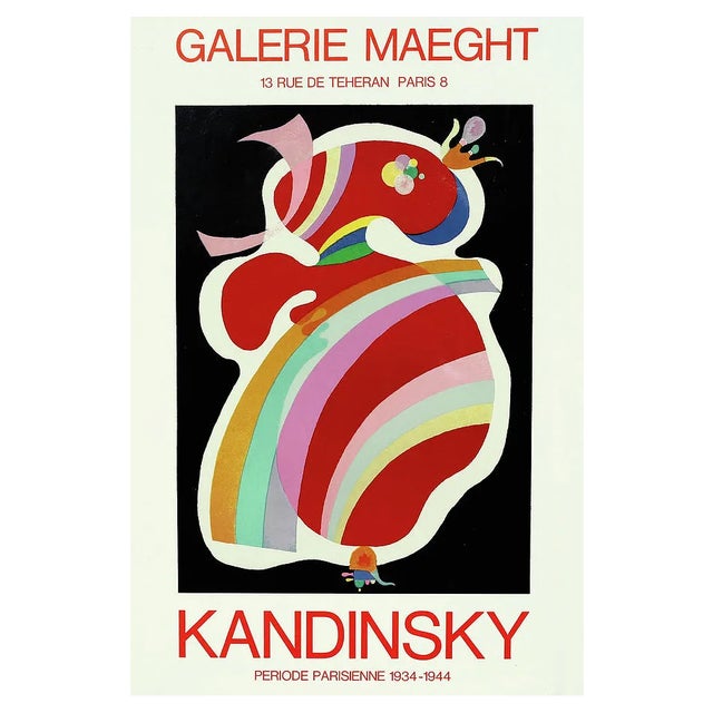 Kandinsky, The Red Form, 1960s, Original Lithograph For Sale