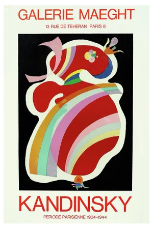 Kandinsky, The Red Form, 1960s, Original Lithograph