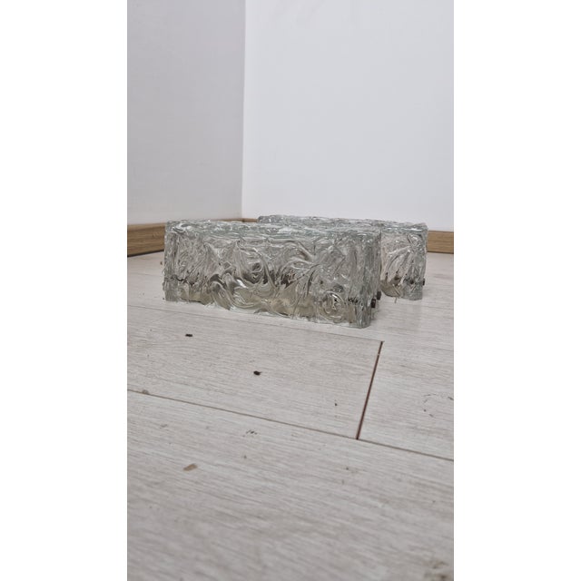 Wall Lamps Ice Model by Toni Zuccheri for Barovier & Toso, 1980s, Set of 2 For Sale - Image 13 of 14