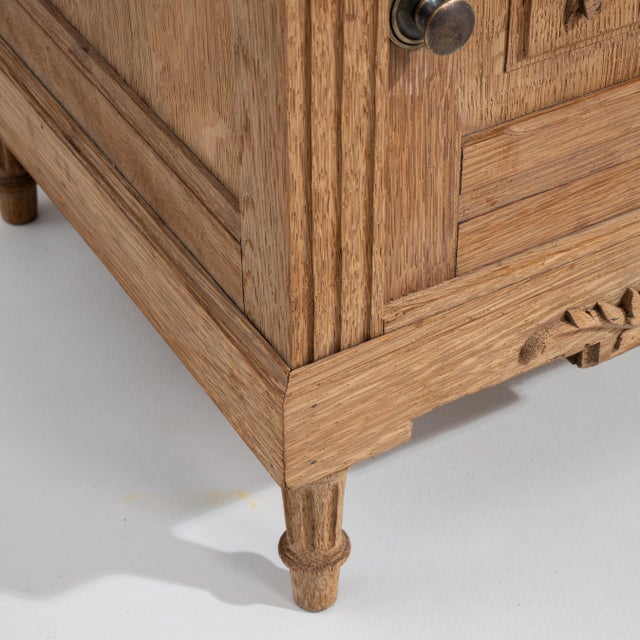 Louis XVI Side Table With Marble Top France Early 1900s For Sale - Image 10 of 13