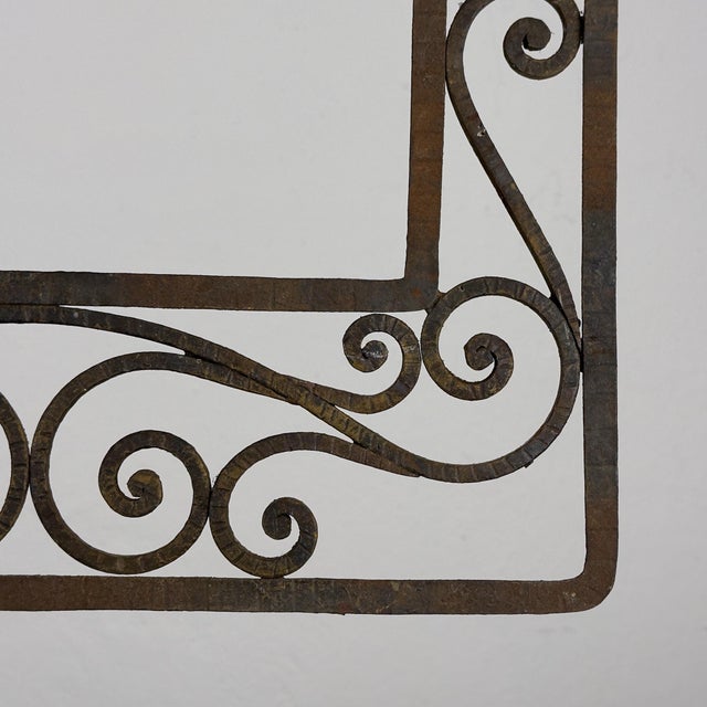 Antique Decorative Wrought Iron Wall Panel, Italy, 1920s For Sale - Image 14 of 18