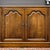 A vintage Davis Cabinet Co. Traditional Georgian solid walnut buffet consisting of a two door cabinet with a silverware...