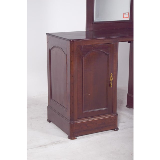 Wood Vintage Portuguese Dressing Table with Mirror, 1920s For Sale - Image 7 of 12