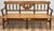 Farmhouse Vintage Cushman Carved Wood Colonial Farmhouse Bench For Sale - Image 3 of 9