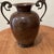Vintage Roman Style Amphora Vase/Urn With Jaguar Ornate Handles Weathered Patina For Sale - Image 10 of 12