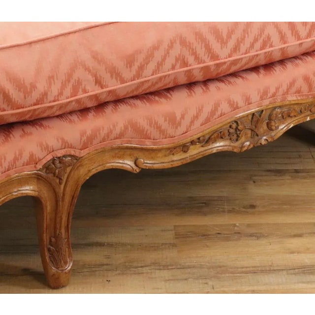 Early 20th Century Provincial Louis XV Style Cherrywood Settee For Sale In New York - Image 6 of 12