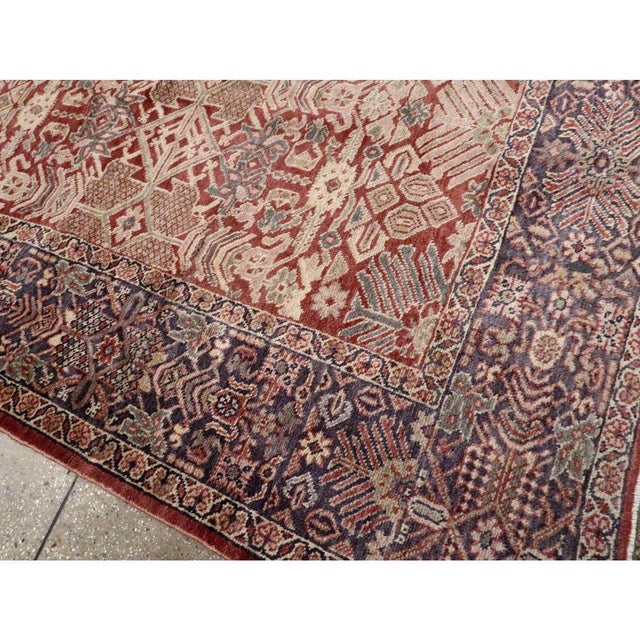 Galerie Shabab Collection Early 20th Century Persian Mahal Room Size Carpet For Sale - Image 9 of 10