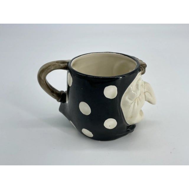 Mid-Century Modern Vintage Fitz and Floyd Witch Mug For Sale - Image 3 of 7
