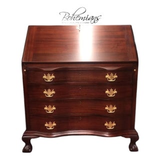 Vintage Secretary Desk, Mahogany Slant Front Desk For Sale