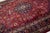 1960s Vintage Mashad Wool Rug Handmade in Red With Rosette Motif From the 1940s For Sale - Image 5 of 10