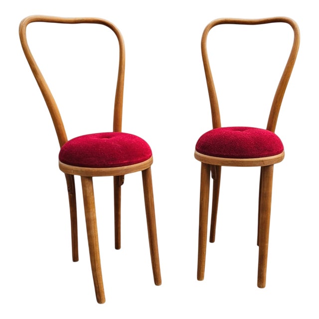 Bentwood Side Chairs, 1960s, Set of 2 For Sale