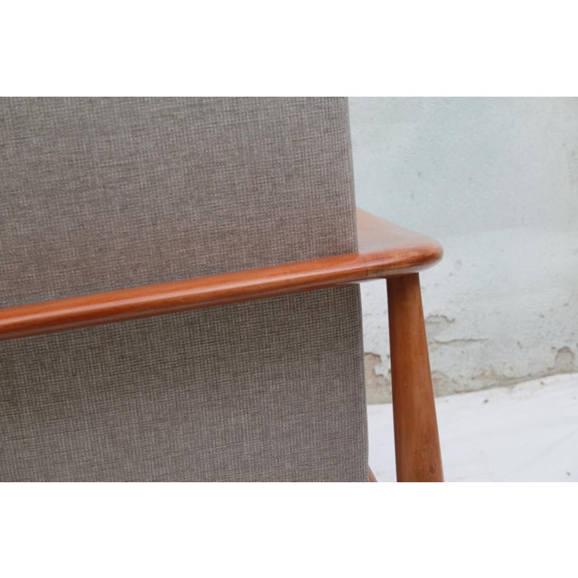 Vintage Lounge Chair in Cherry Wood by Walter Knoll, 1965 For Sale - Image 3 of 13