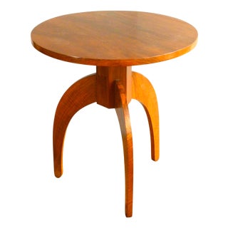 Tripod Side Table in Walnut, 1930s-1940s For Sale