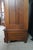 Antique Victorian Walnut Mirrored Clothing Armoire Wardrobe Closet Cabinet 87" For Sale - Image 12 of 17
