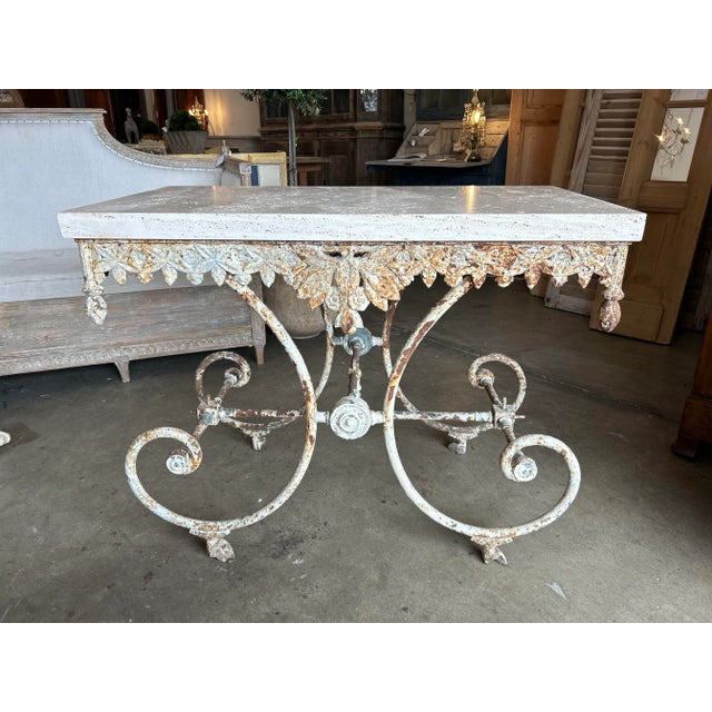 19th Century French Butcher’s/ Patisserie Table For Sale - Image 10 of 12