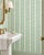 Bring a burst of joy to your walls with our Garden Leaf Stripe Wallpaper, a classic stripe reimagined with hand-painted...