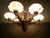 1930s Art Deco Chandelier in Chrome and Marbled Glass, 1930s For Sale - Image 5 of 11