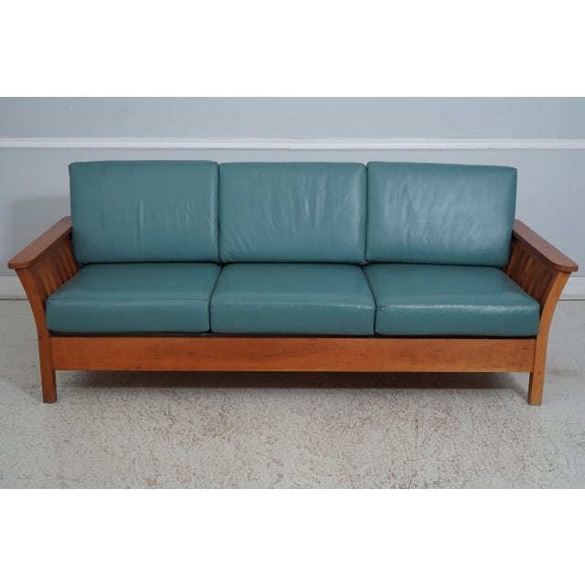 Age: Approx: 20 Years Old Details: Leather Cushions High Quality Construction Solid Cherry Studio Hand Crafted In The...