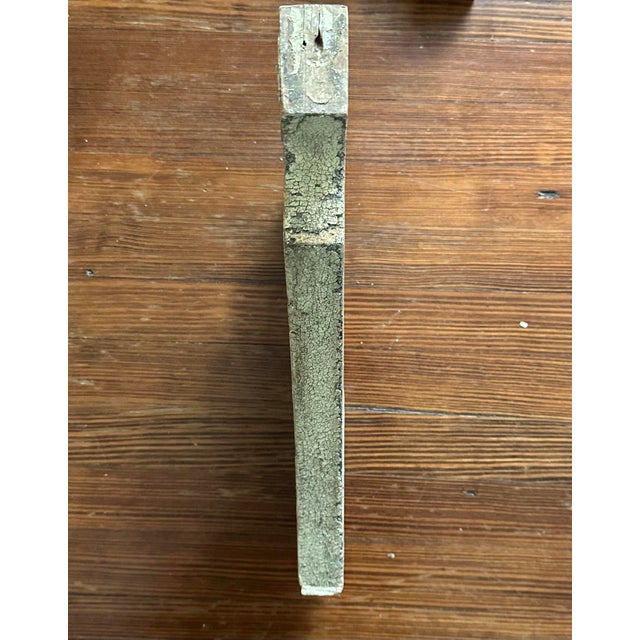 Antique White Distressed Wood Swan Head Corbel / Architectural Fragment #4 For Sale - Image 4 of 5