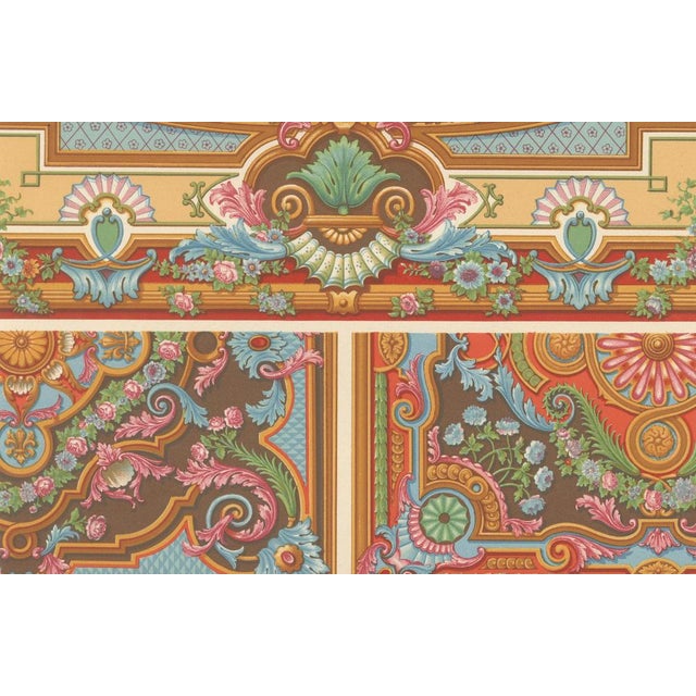 Rococo Ceiling and Panel Decoration, 1869, Paper For Sale - Image 5 of 10