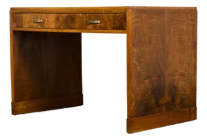 French Art Deco Walnut Writing Desk, Paris, Circa 1930