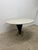 1990s Stanley J Friedman Arrowhead Dining Table With Custom Travertine Top for Brueton For Sale - Image 5 of 18
