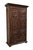 Gothic Vintage Antique English Walnut La Baule Escoublac Gothic Jacobean 49" Mirrored Wine Storage Bar / Cupboard For Sale - Image 3 of 12