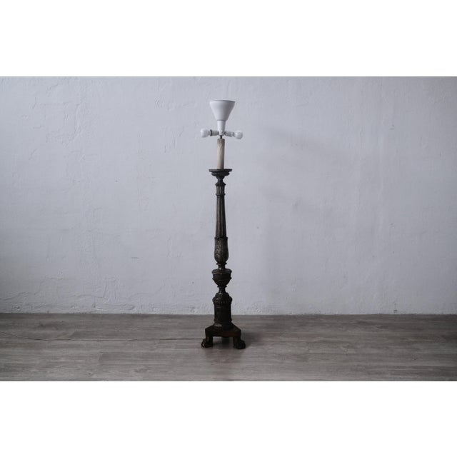 Antique Wired Candalabra Floor Lamp, 1800s For Sale - Image 4 of 18