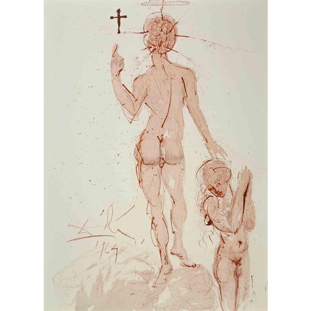 Salvador Dali, Asperges me Hyssopo et Mundabor, Lithograph, 1964 For Sale - Image 4 of 4