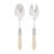 Ivory VIETRI Aladdin Brilliant Ivory Salad Server Set For Sale - Image 8 of 8