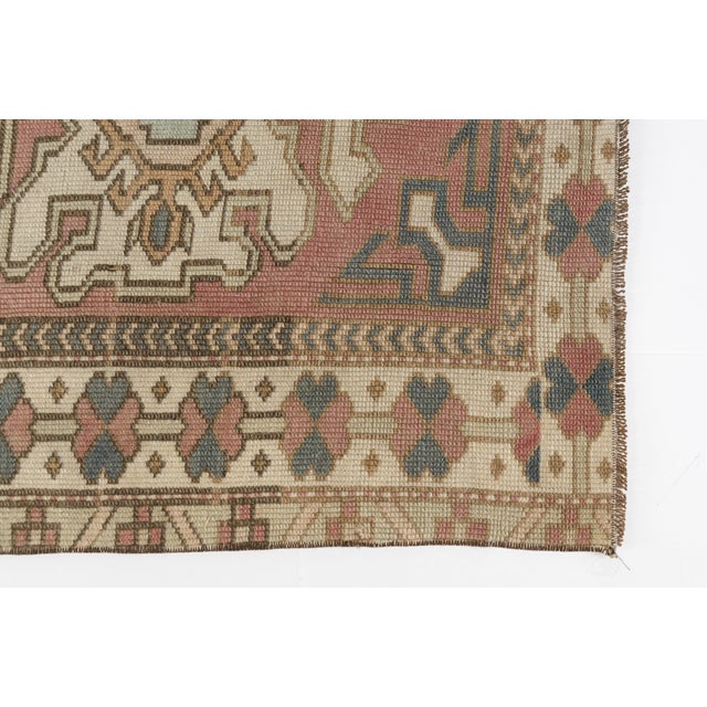 Brown Mid 20th Century Turkish Bohemian Decorative Carpet For Sale - Image 8 of 8
