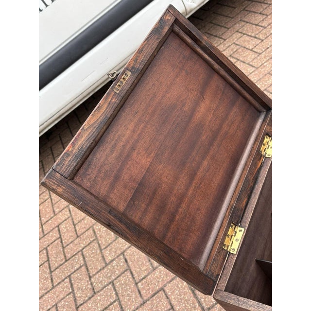 Inlaid Mahogany Wine Cellarette For Sale - Image 4 of 12