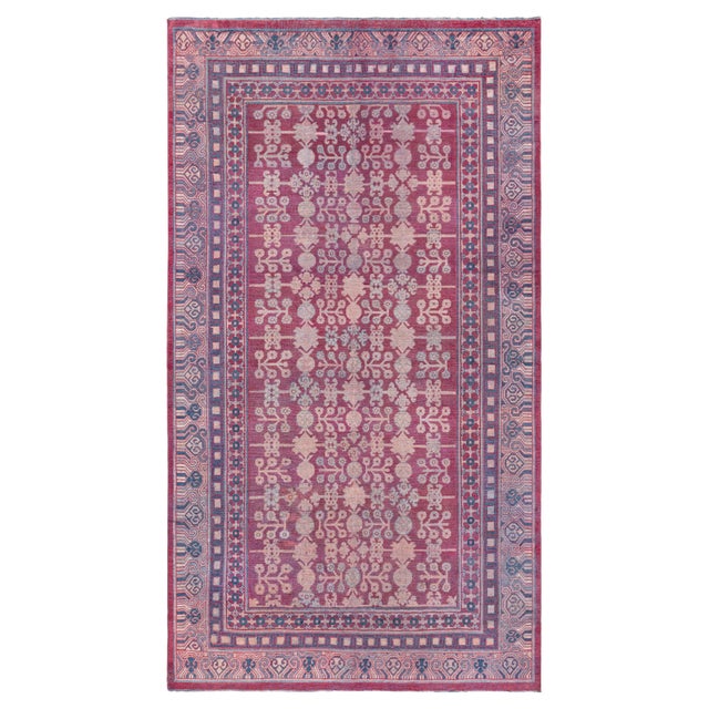 Doris Leslie Blau 19th Century Antique Samarkand Khotan Rug For Sale