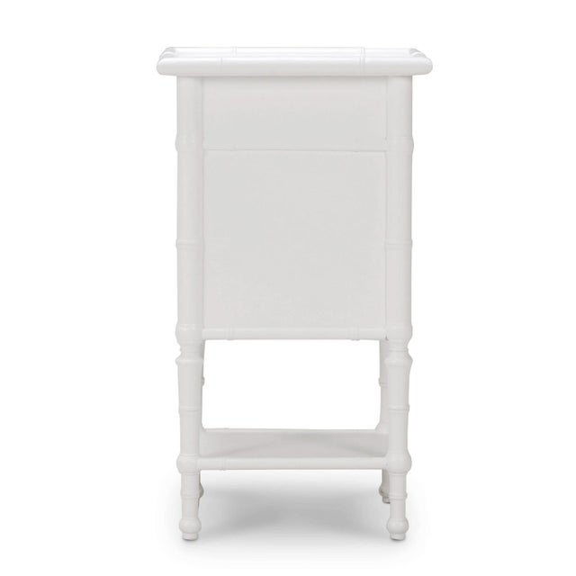 White English Country White Painted End Table For Sale - Image 8 of 9