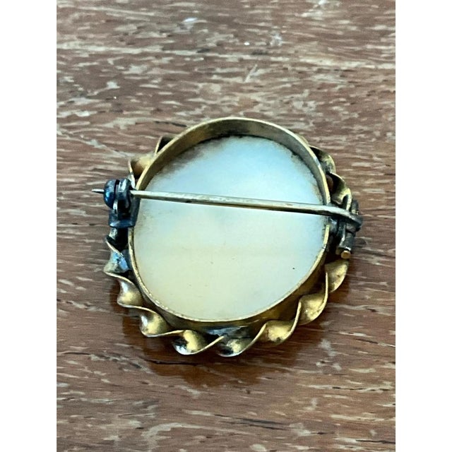 Vintage Victorian Scenic Cameo Brooch For Sale In West Palm - Image 6 of 12